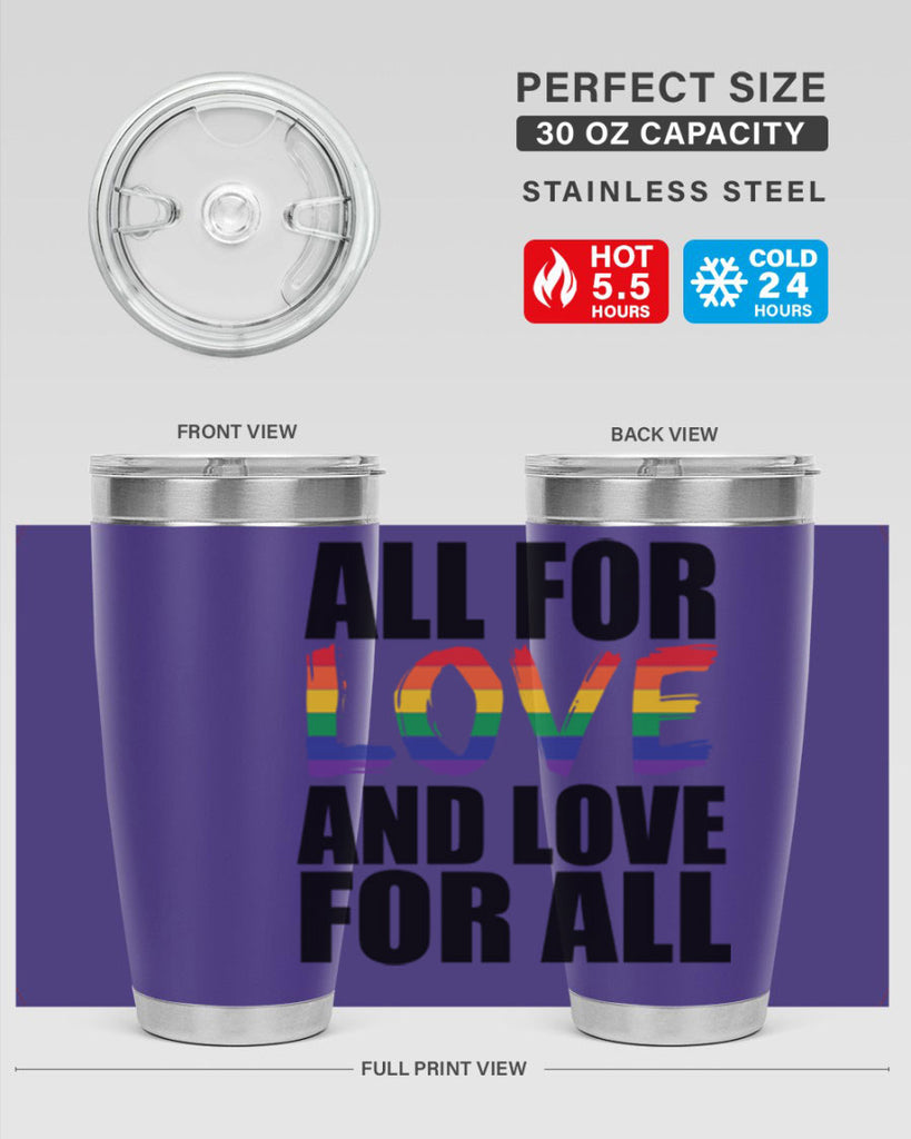 pride love for all 65#- lgbt- Tumbler