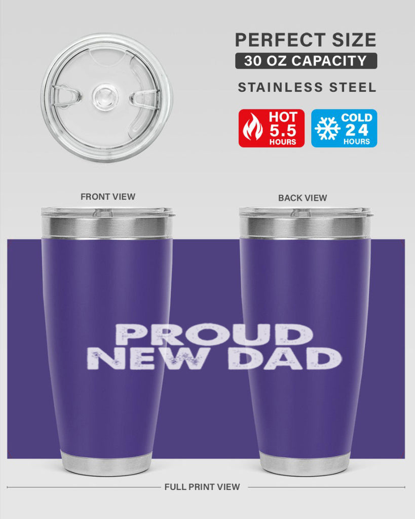 proud new dad 69#- dad- Tumbler