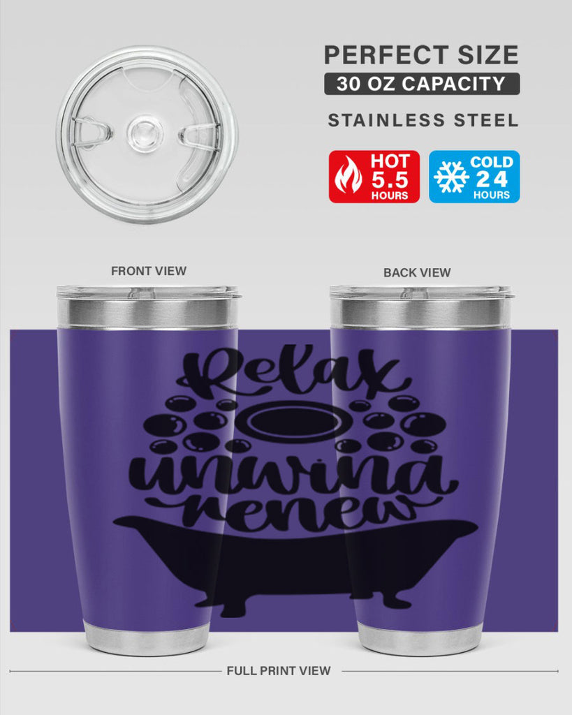 relax unwind renew 19#- bathroom- Tumbler