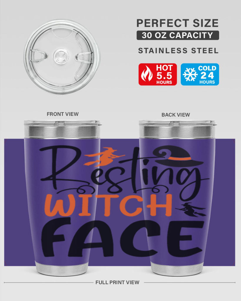 resting witch face 108#- halloween- Tumbler