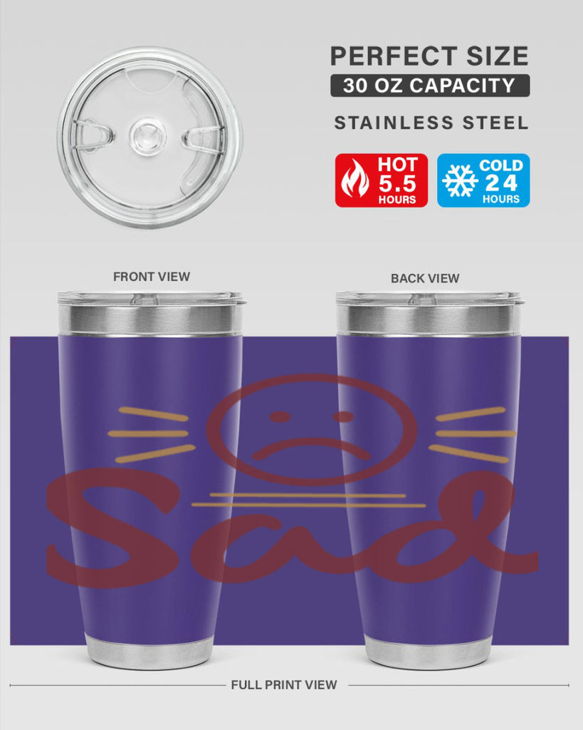 sad 5#- fathers day- Tumbler