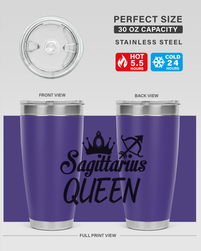 sagittarius queen 412#- zodiac- Tumbler