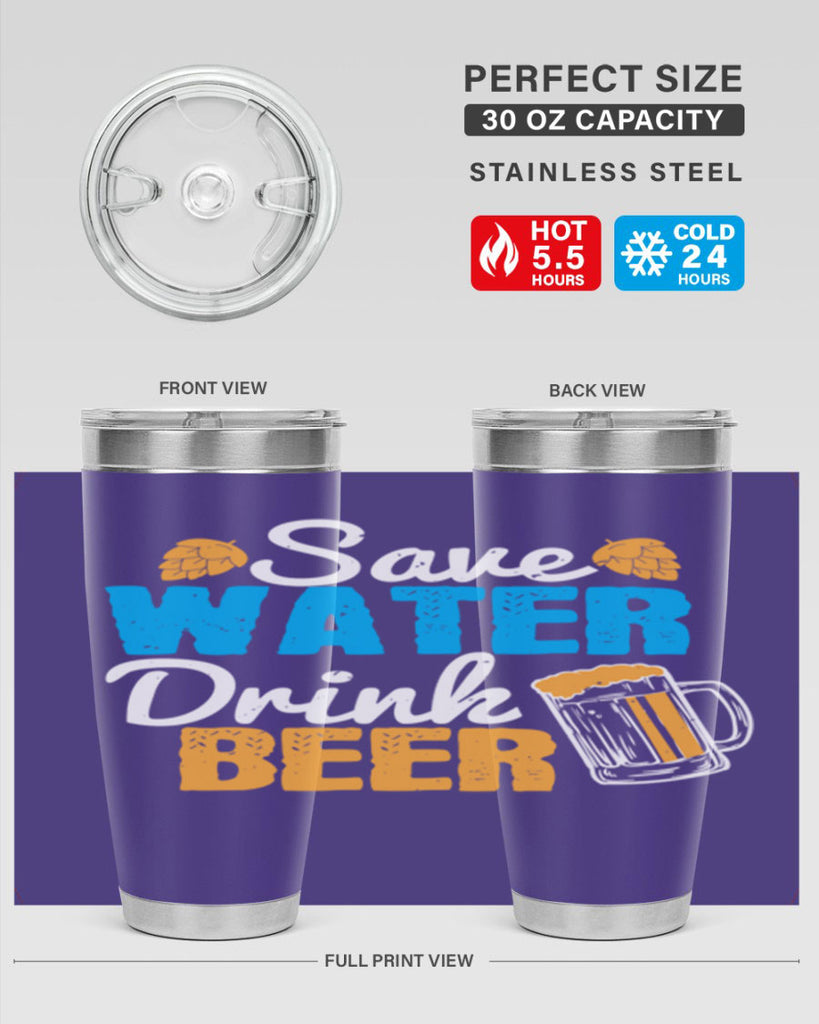 save water drink beer 12#- beer- Tumbler