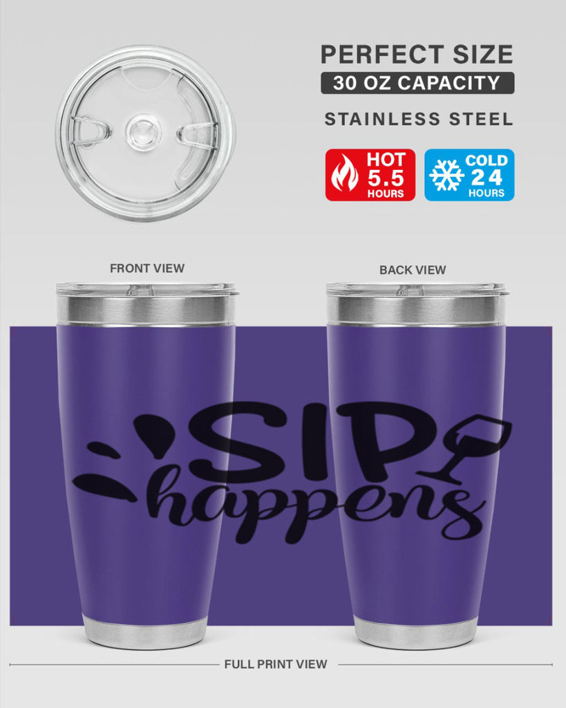 sip happens 162#- wine- Tumbler