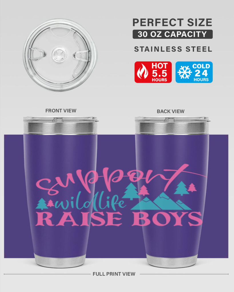 support wildlife raise boys 300#- mom- Tumbler