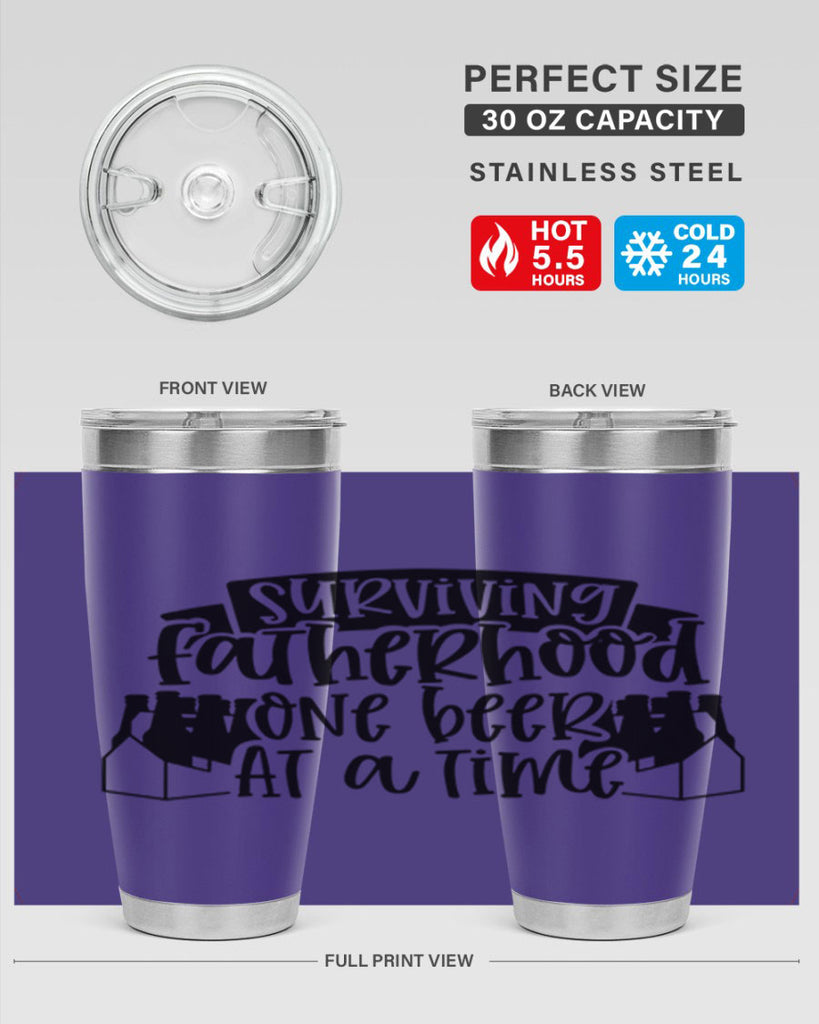 surviving fatherhood one beer at a time 19#- fathers day- Tumbler