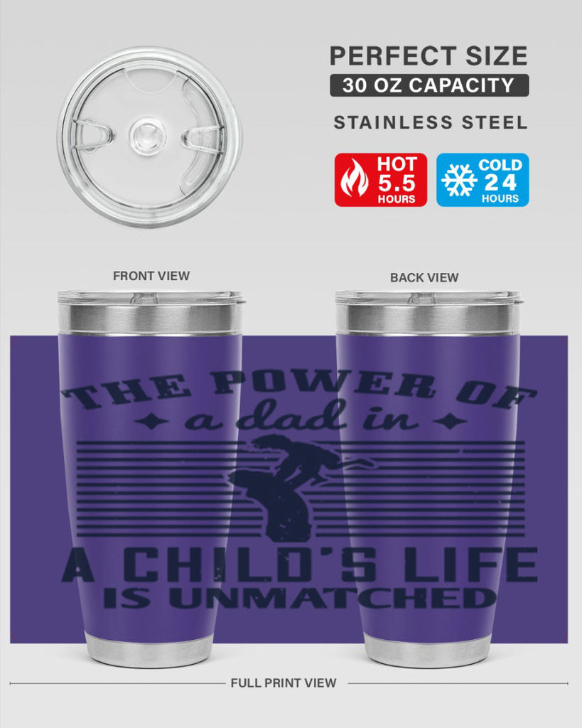 the power of a dad 150#- fathers day- Tumbler