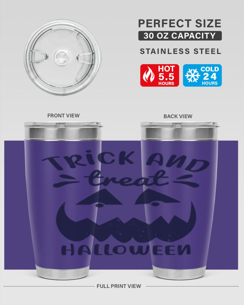 trick and treat halloween 126#- halloween- Tumbler