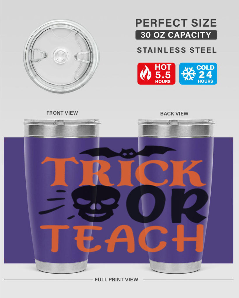 trick or teach 104#- halloween- Tumbler