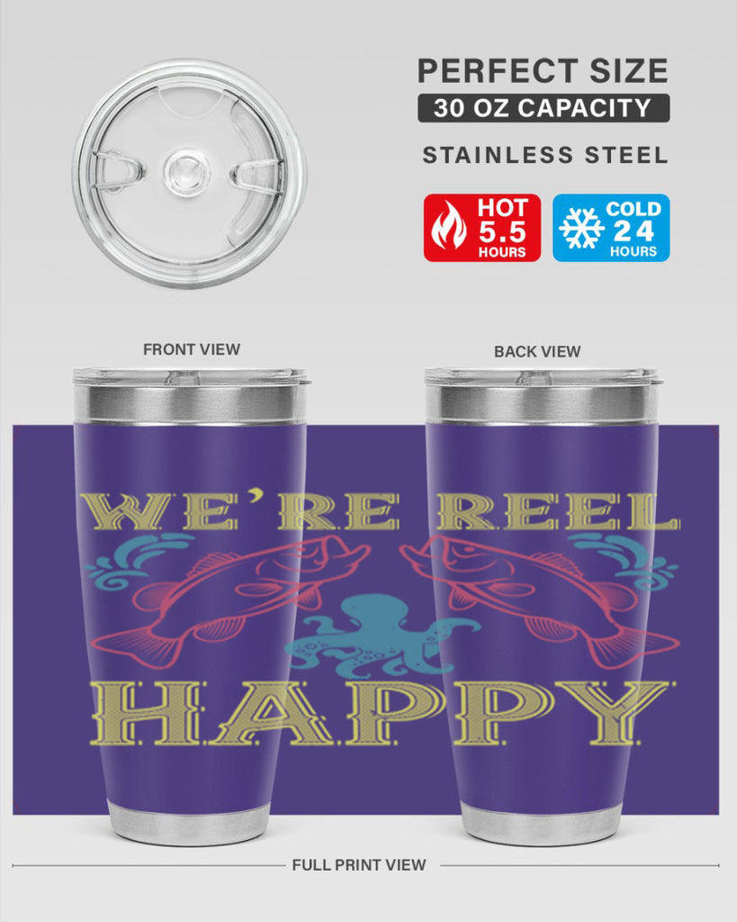 we’re reel happy 233#- fishing- Tumbler