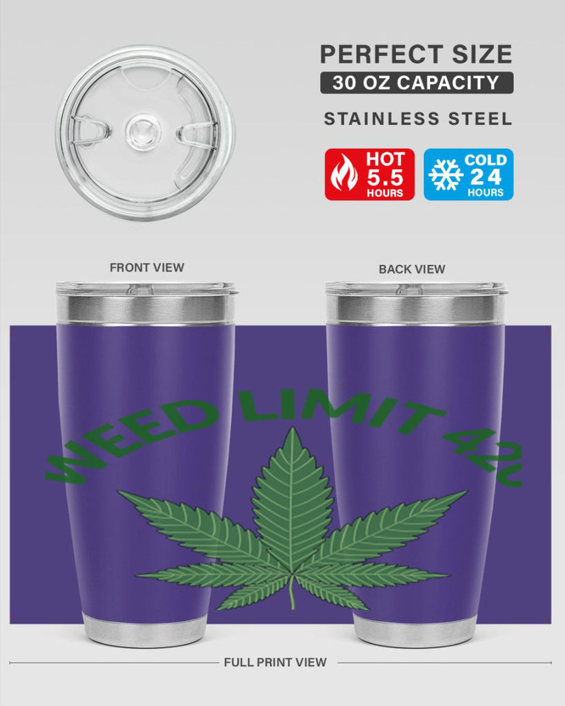 weed limit 420 sd 293#- marijuana- Tumbler