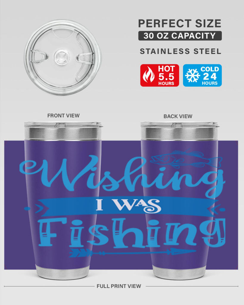 wishing i was fishing 189#- fishing- Tumbler