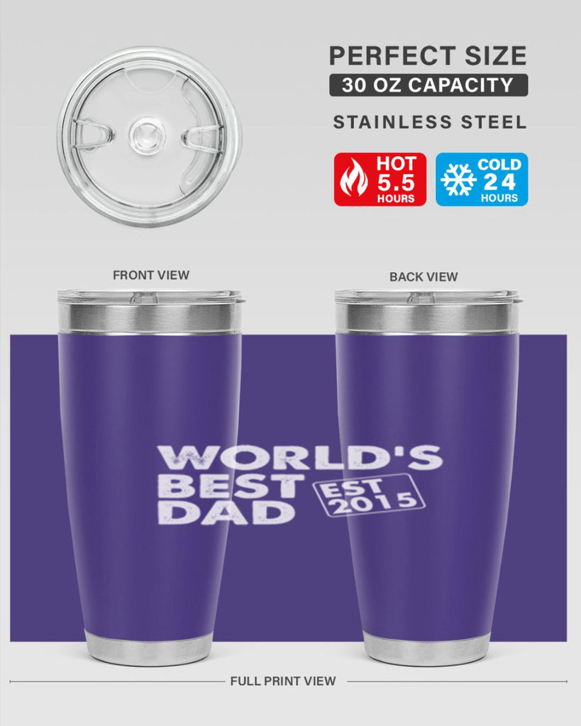 world is best dad est m 62#- dad- Tumbler