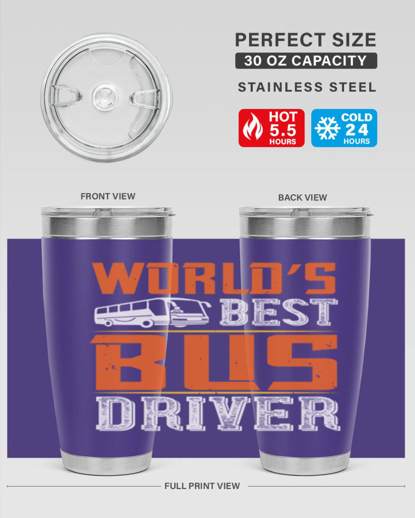 world’s best bus driver Style 4#- bus driver- tumbler