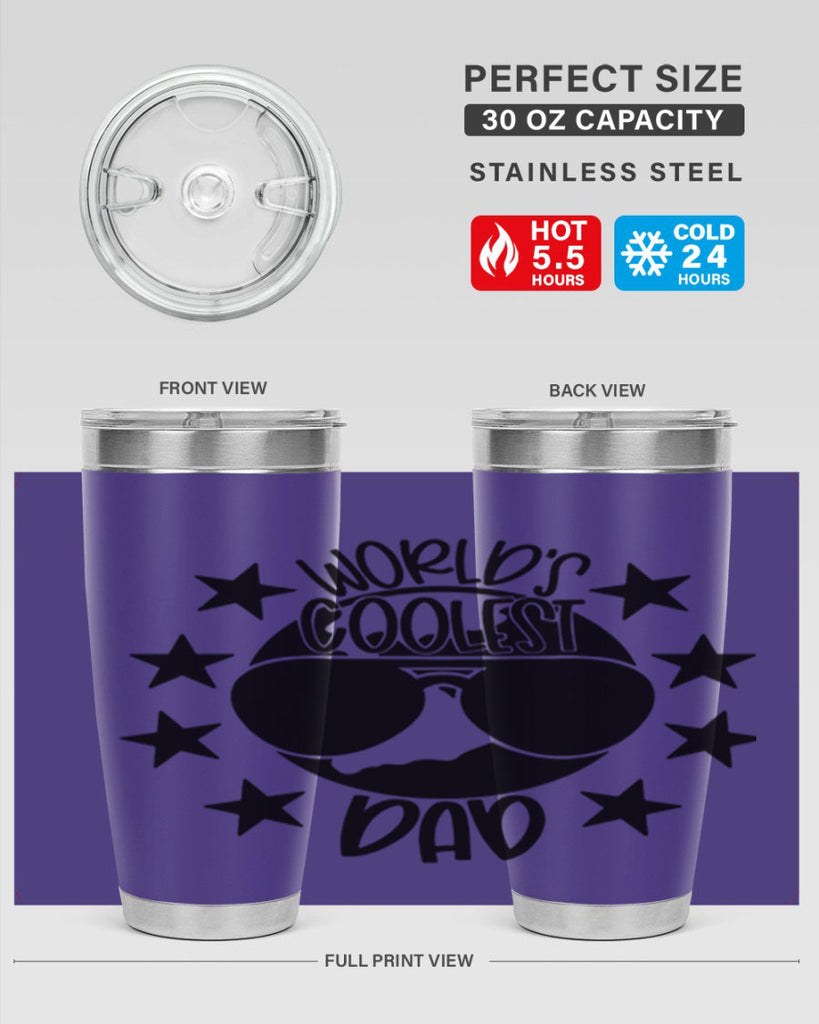 worlds coolest dad 11#- fathers day- Tumbler