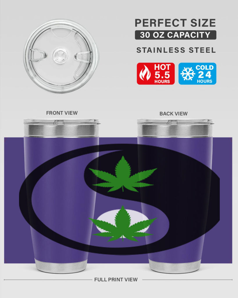 yin and yang weed 311#- marijuana- Tumbler