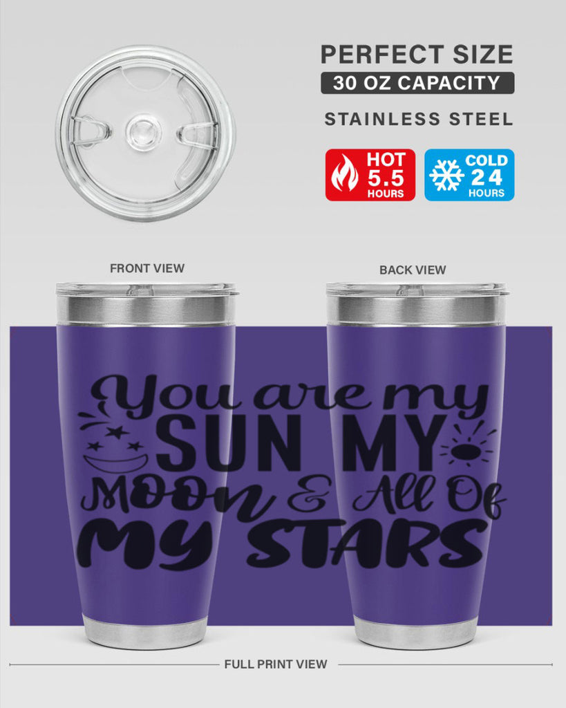 you are my sun my moon all of my stars 4#- family- Tumbler