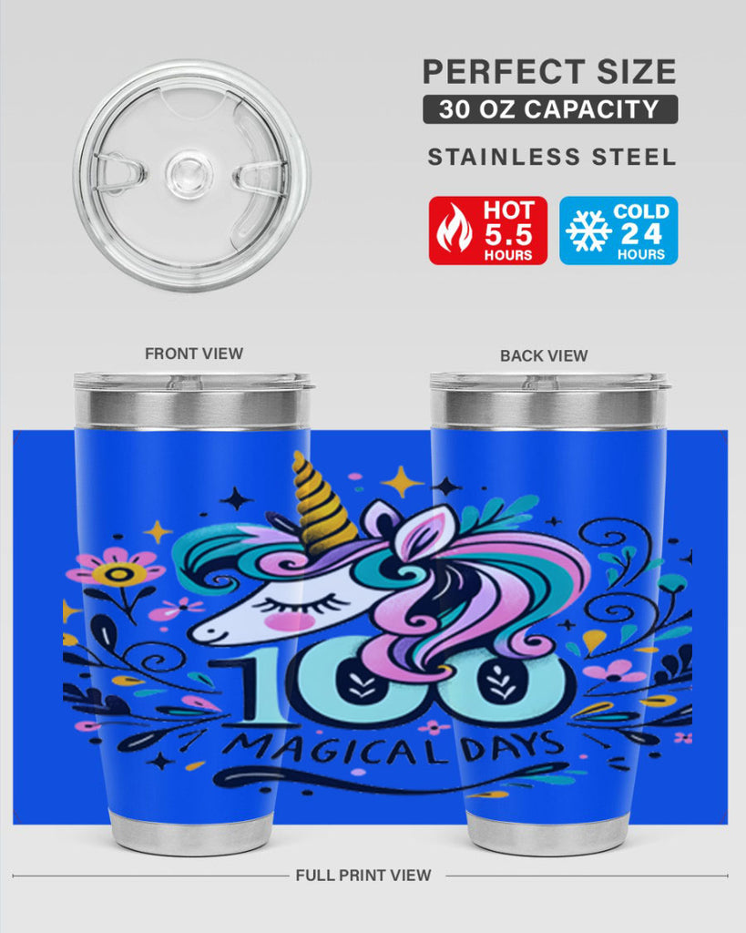 100 Day Magical Sublimation 27#- 100 days of school- Tumbler