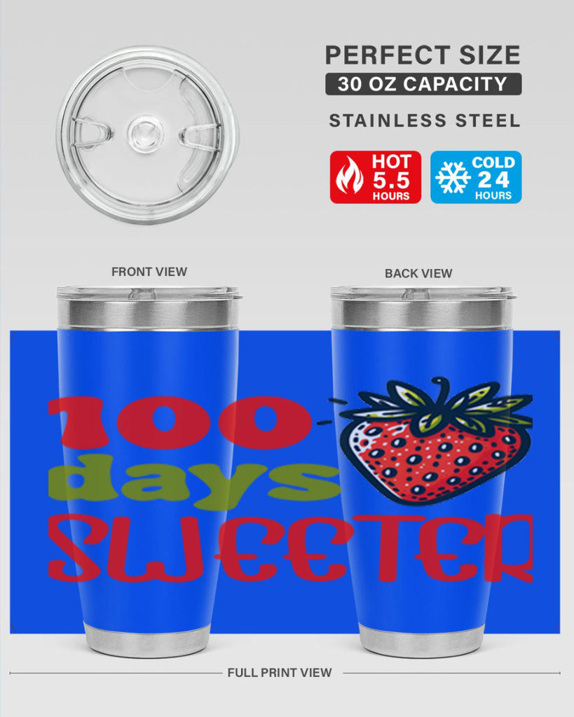 100 days sweeter Sublimation 34#- 100 days of school- Tumbler