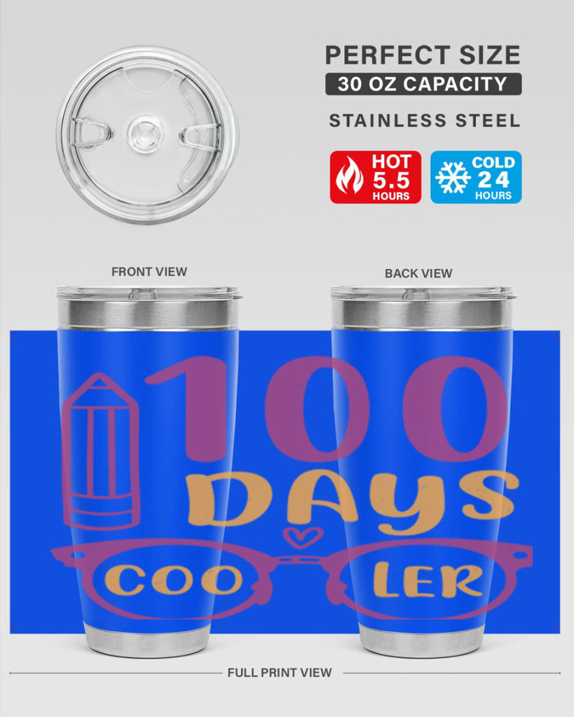 2 days cooler 42#- 100 days of school- Tumbler