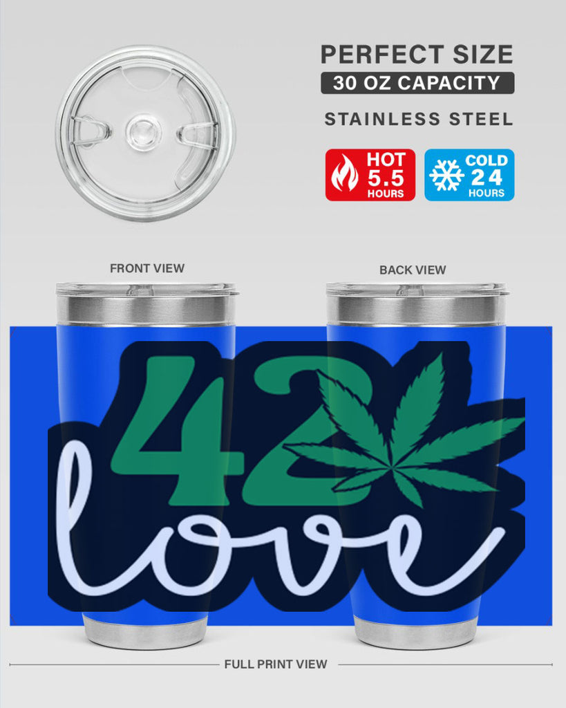 420 love 1#- marijuana- Tumbler