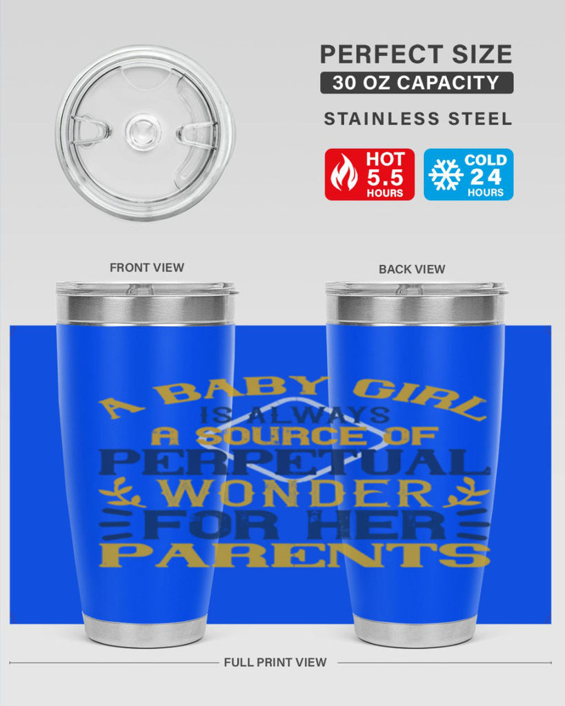 A baby girl is always a source of perpetual wonder for her parents Style 142#- baby- tumbler