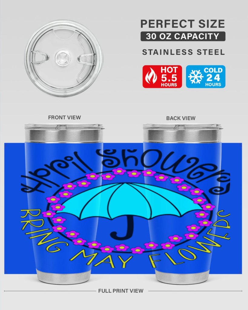 April showers21#- spring- Tumbler