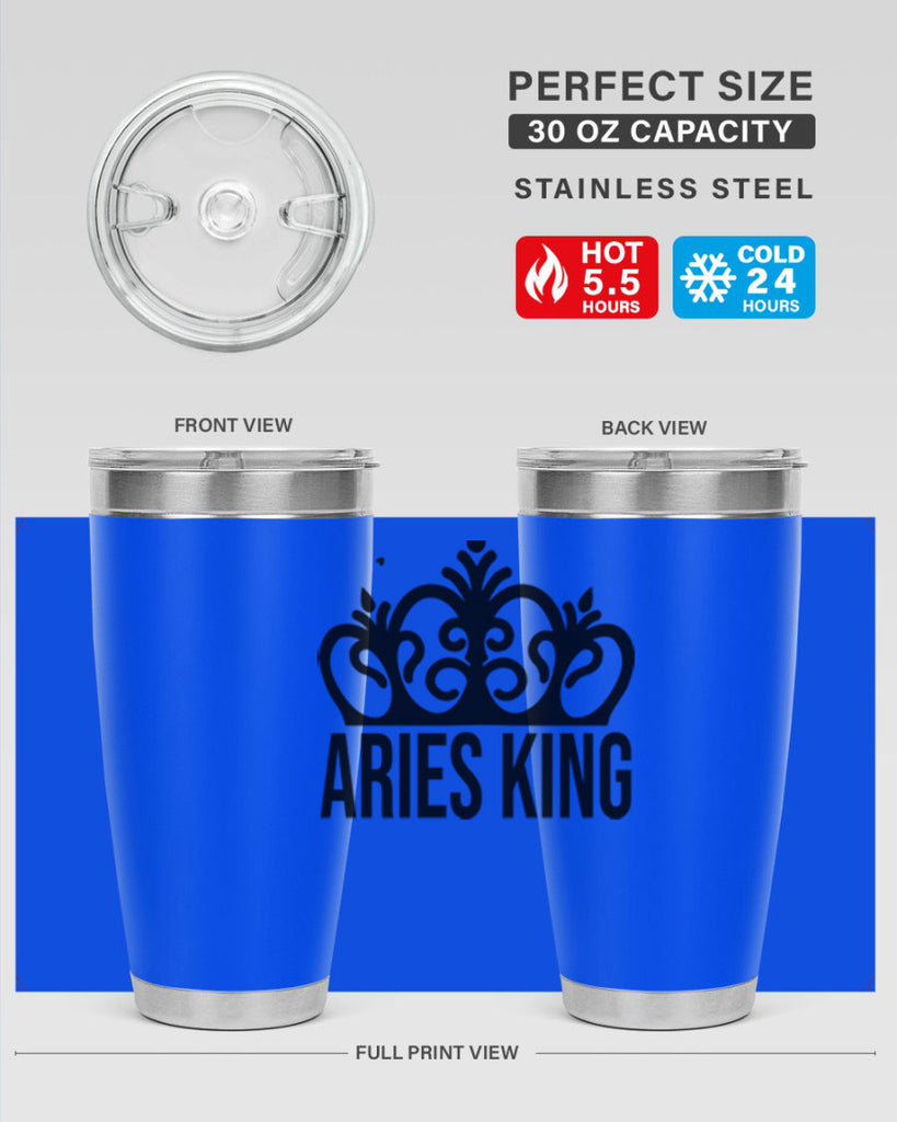 Aries king 107#- zodiac- Tumbler