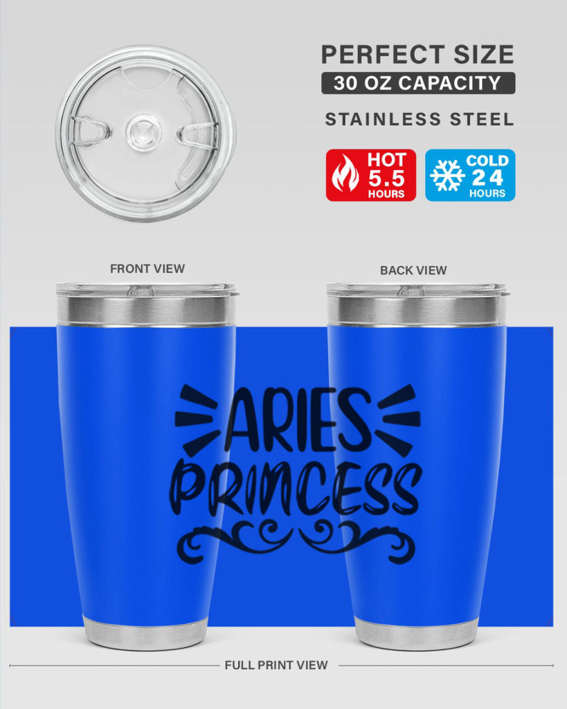 Aries princess 117#- zodiac- Tumbler