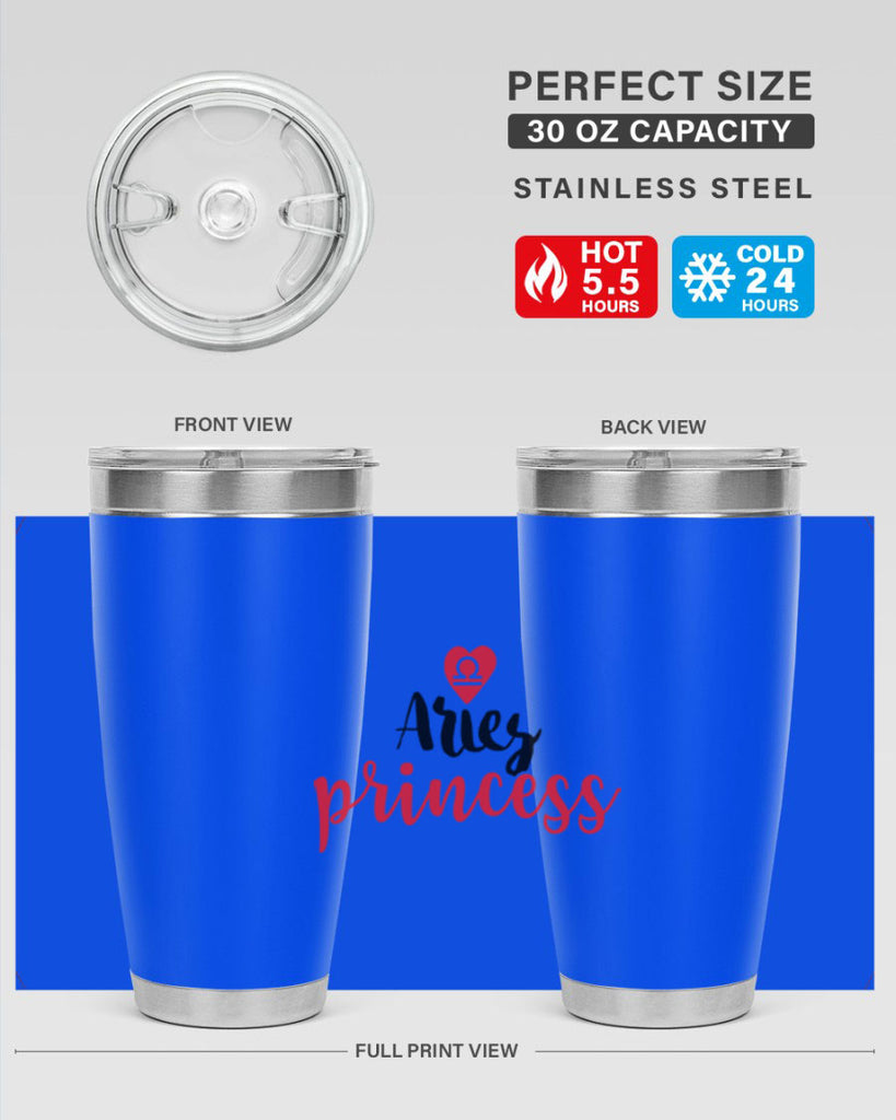 Aries princess 98#- zodiac- Tumbler