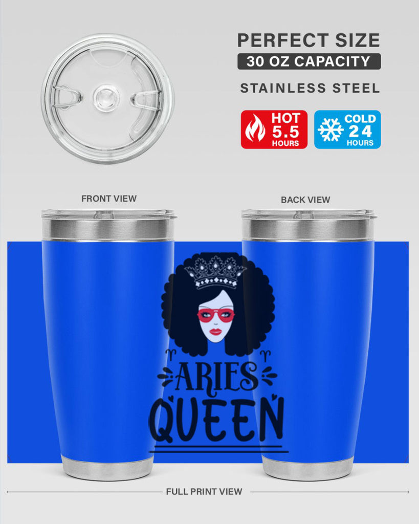 Aries queen 120#- zodiac- Tumbler