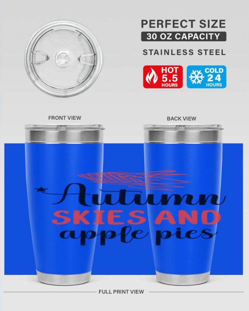 Autumn skies and apple pies 29#- fall- Tumbler