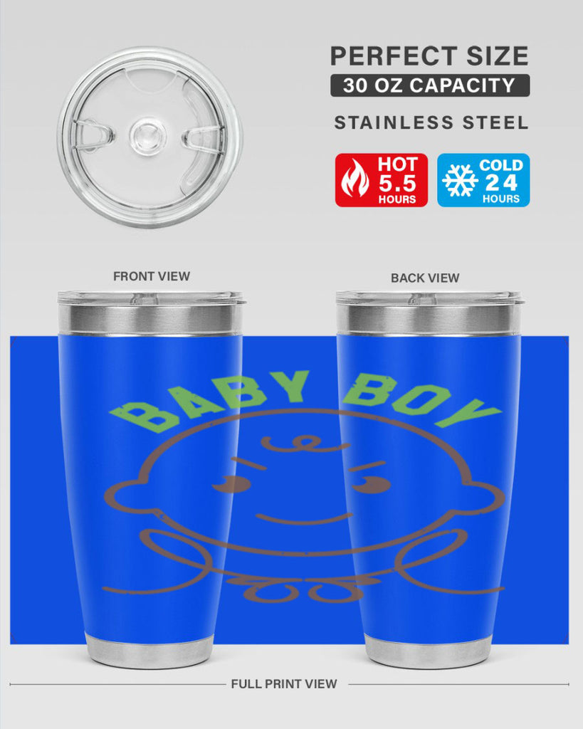 Baby Boy Style 4#- baby shower- tumbler