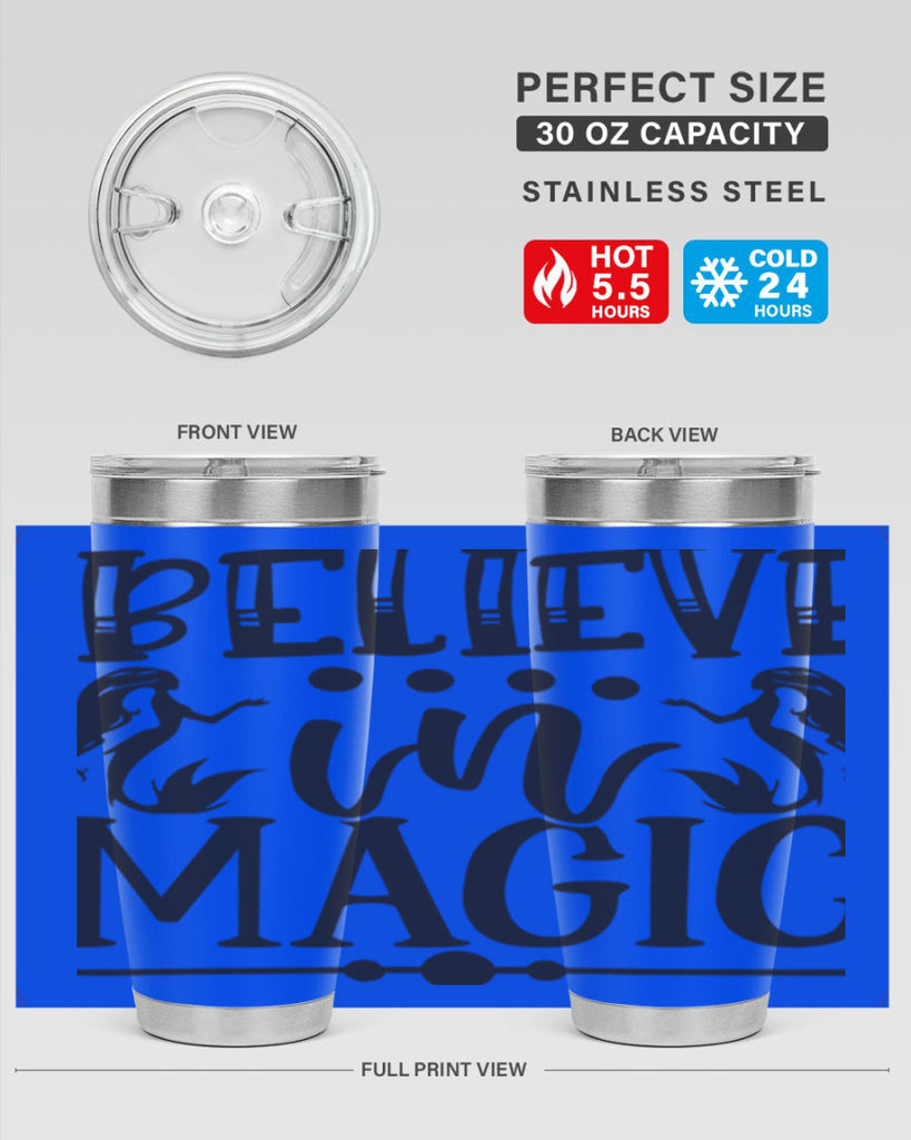 Believe in magic 65#- mermaid- Tumbler