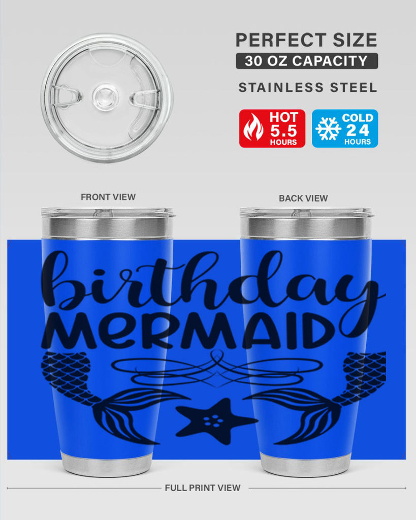 Birthday mermaid 76#- mermaid- Tumbler