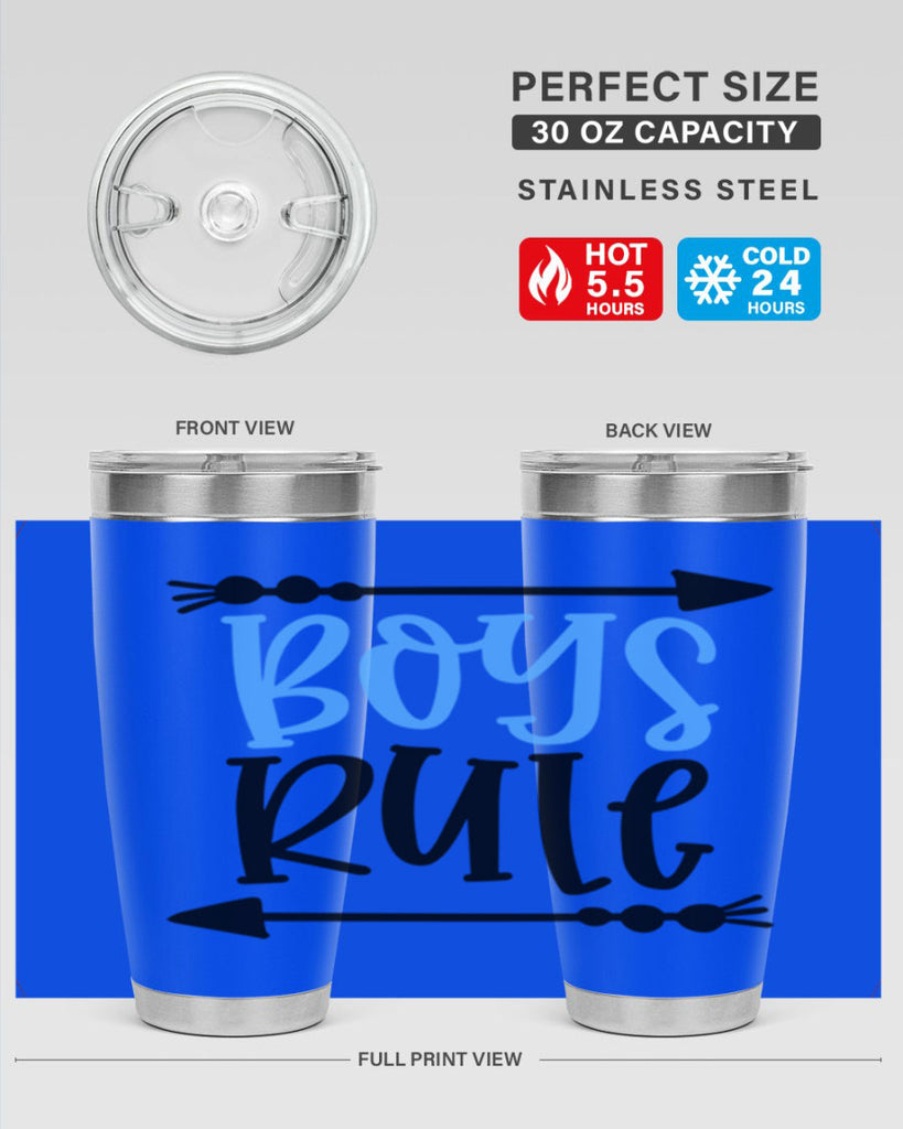 Boys Rule Style 108#- baby- tumbler