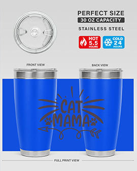 Cat Mama Style 5#- cat- Tumbler