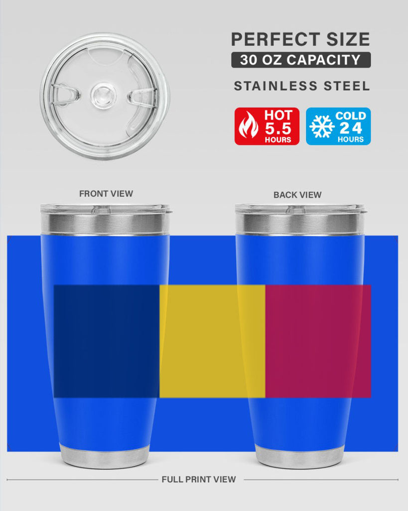 Chad 164#- world flags- Tumbler