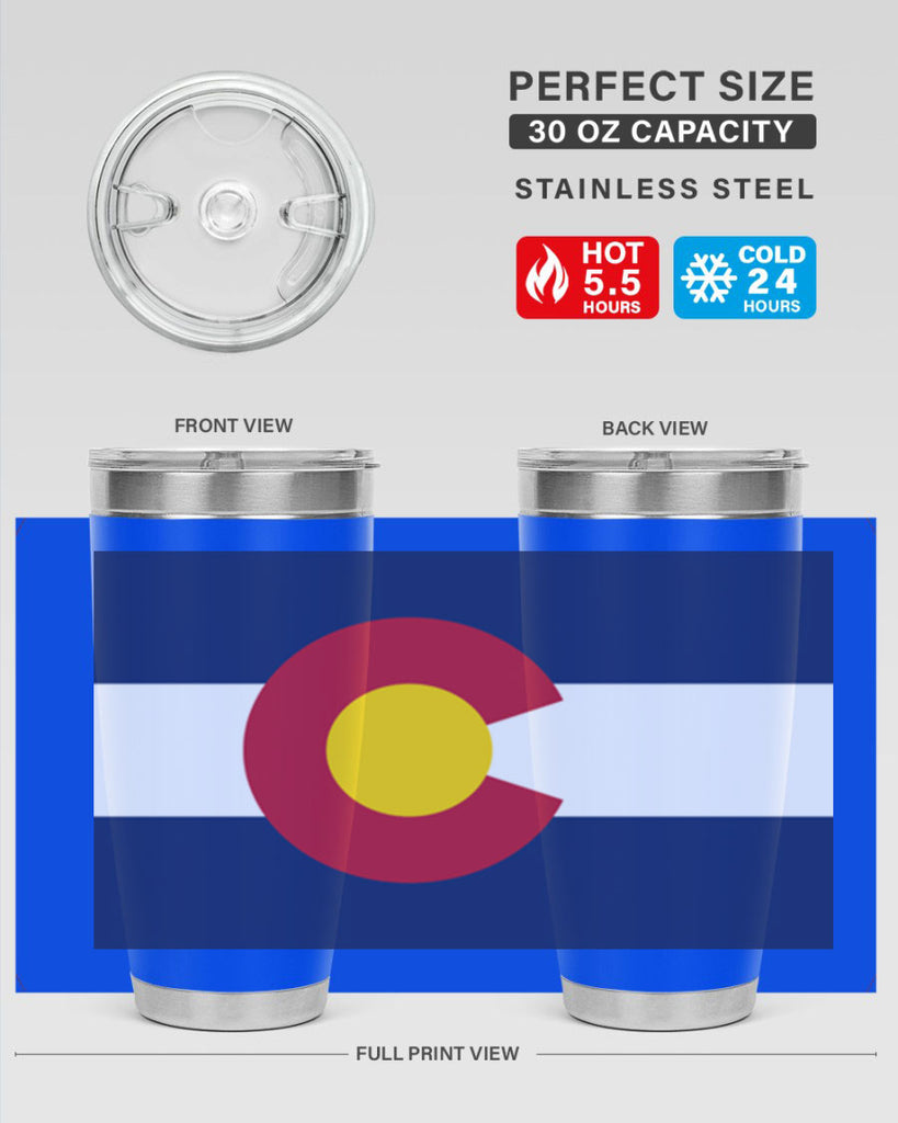 Colorado 46#- Us Flags- Tumbler