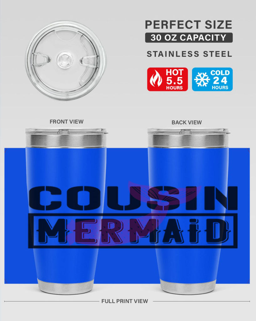 Cousin mermaid 87#- mermaid- Tumbler