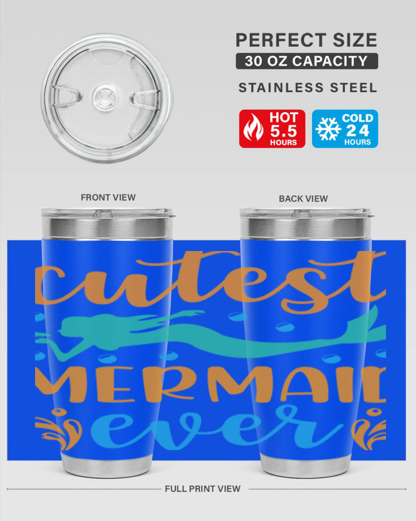Cutest Mermaid Ever Design 102#- mermaid- Tumbler