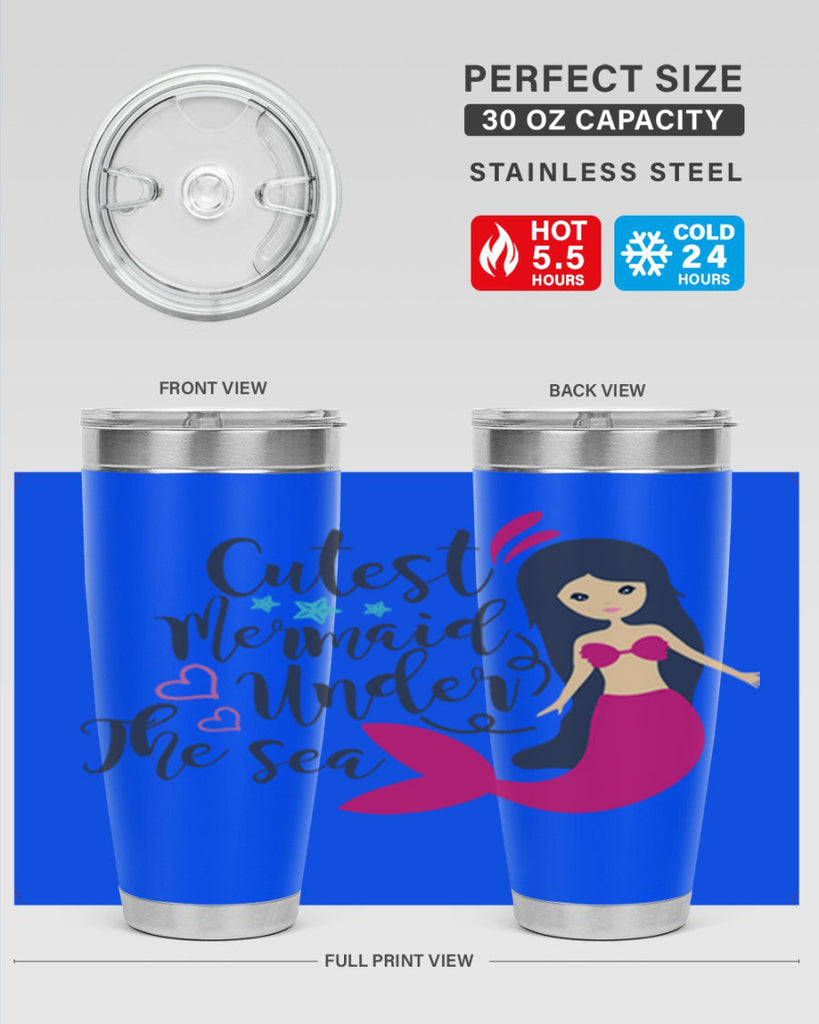 Cutest Mermaid under the sea 95#- mermaid- Tumbler