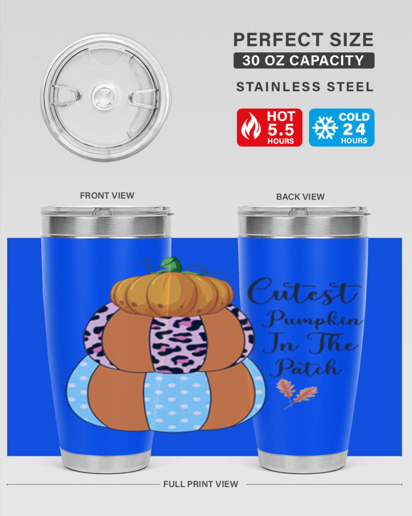 Cutest Pumpkin in the Patch 64#- fall- Tumbler