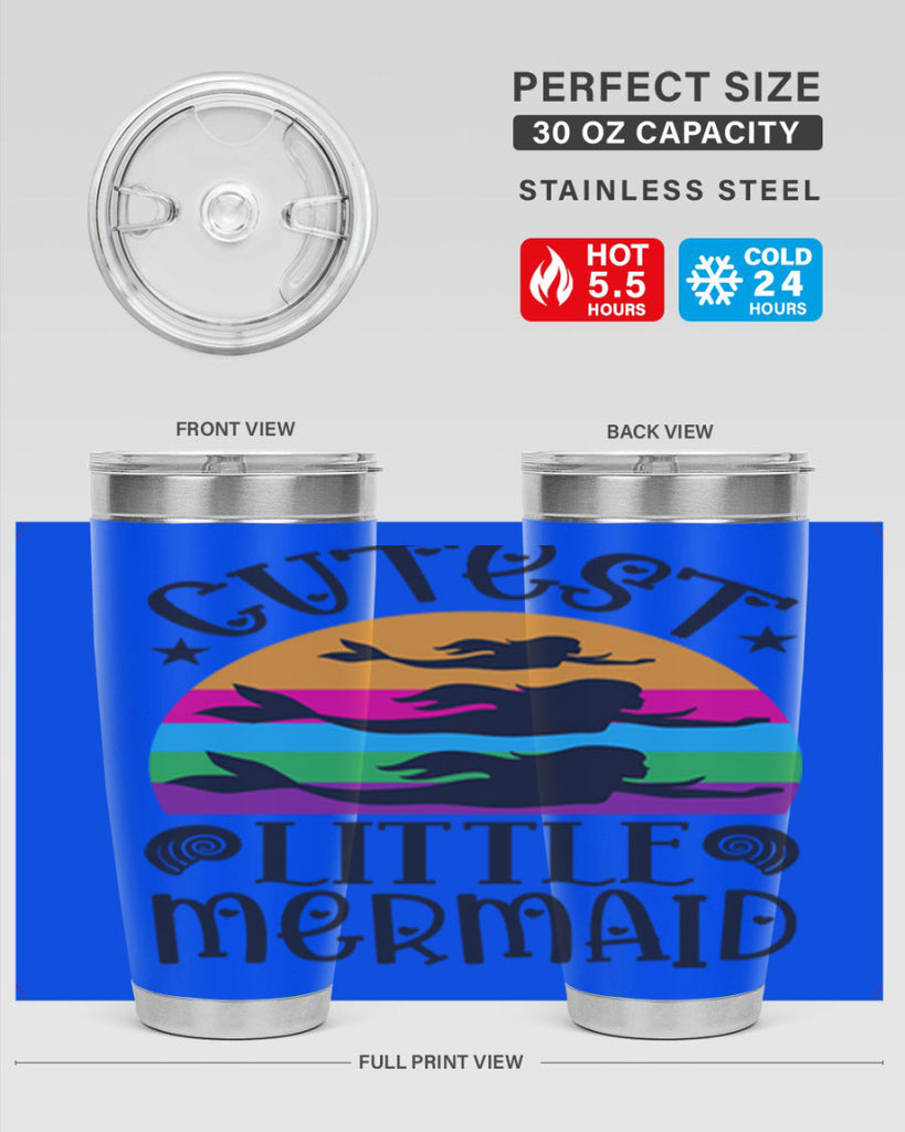 Cutest little mermaid 96#- mermaid- Tumbler