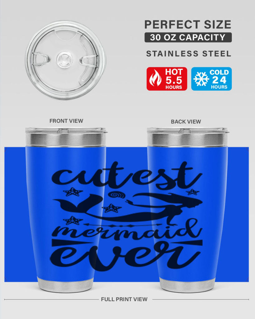 Cutest mermaid ever design 103#- mermaid- Tumbler