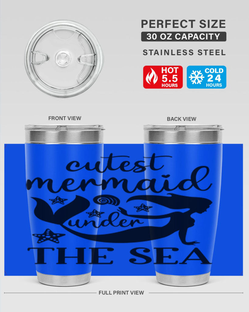 Cutest mermaid under the sea 110#- mermaid- Tumbler