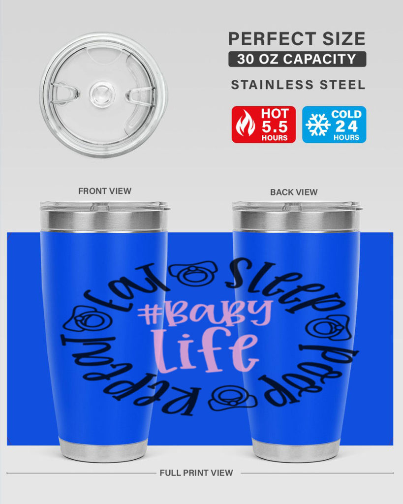 Eat Sleep Poop Repeat BabyLife Style 97#- baby- tumbler