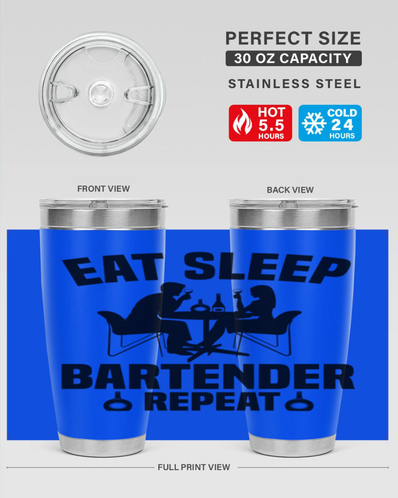 Eat sleep Style 3#- bartender- tumbler