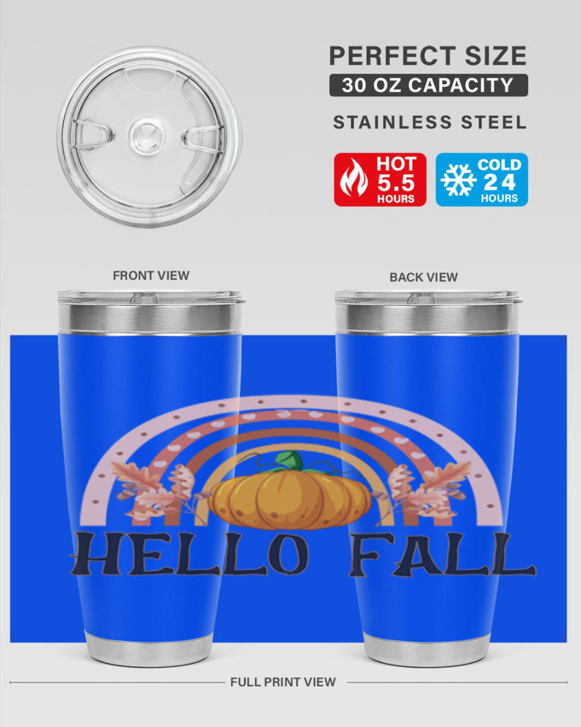 Fall Boho Rainbow 91#- fall- Tumbler