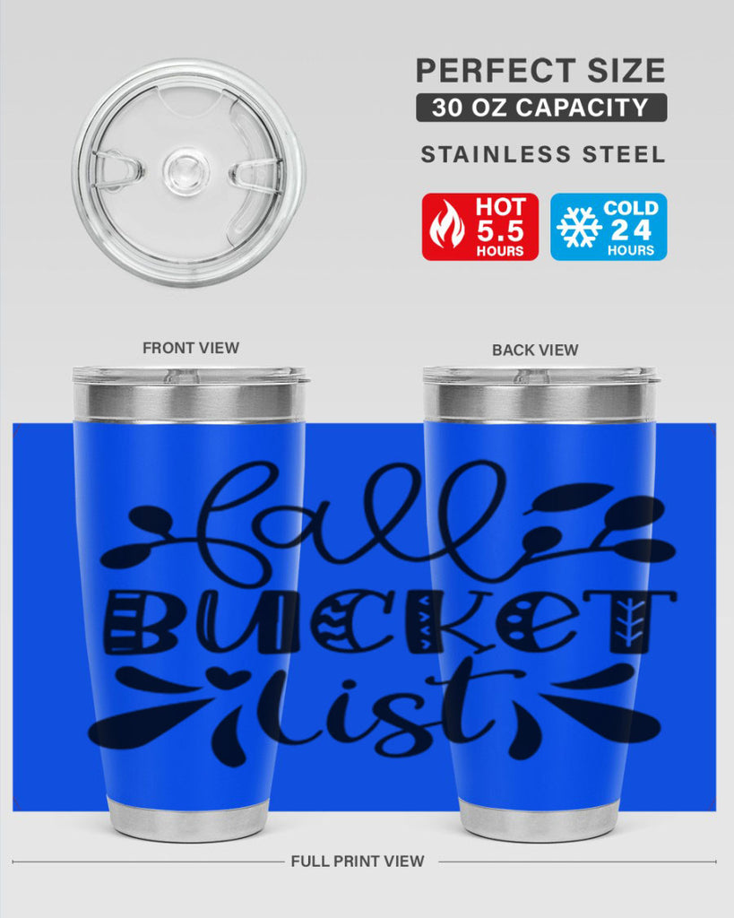 Fall Bucket List 94#- fall- Tumbler